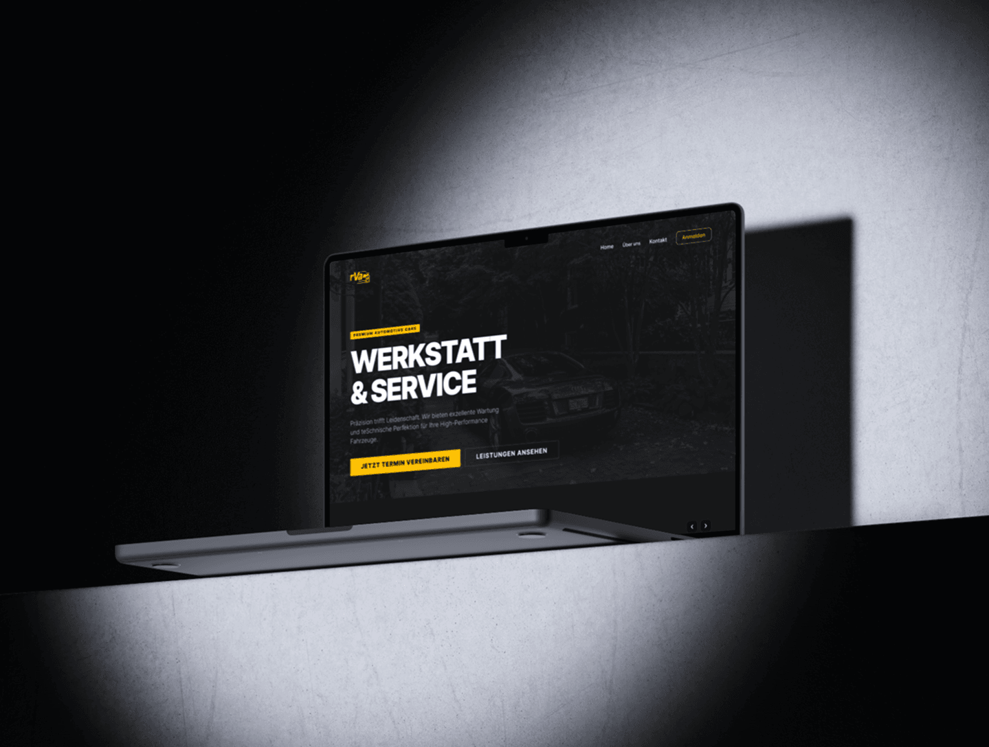Laptop Mockup – Website Vorschau
